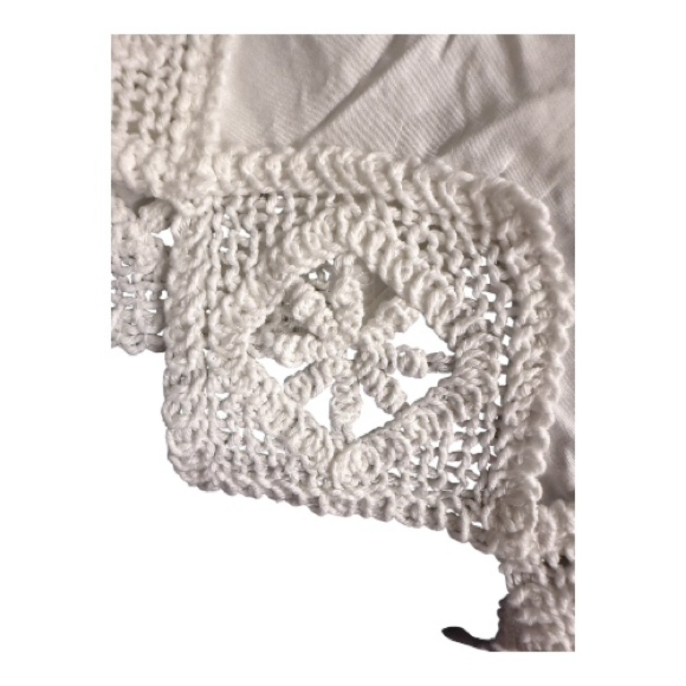 Heyson | White Crop Tie Back Blouse - Picture 3 of 4